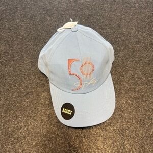 Stylish Light Blue Baseball Cap Dolly 50th Anniversary